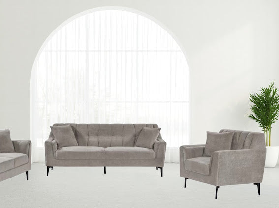 Taupe Living Room Set - KF Confort