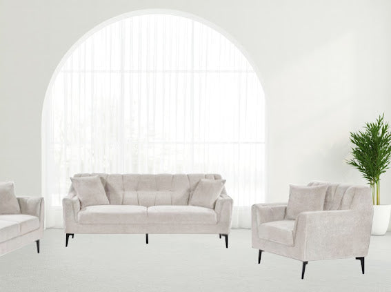 Light Beige Living Room Set - KF Confort